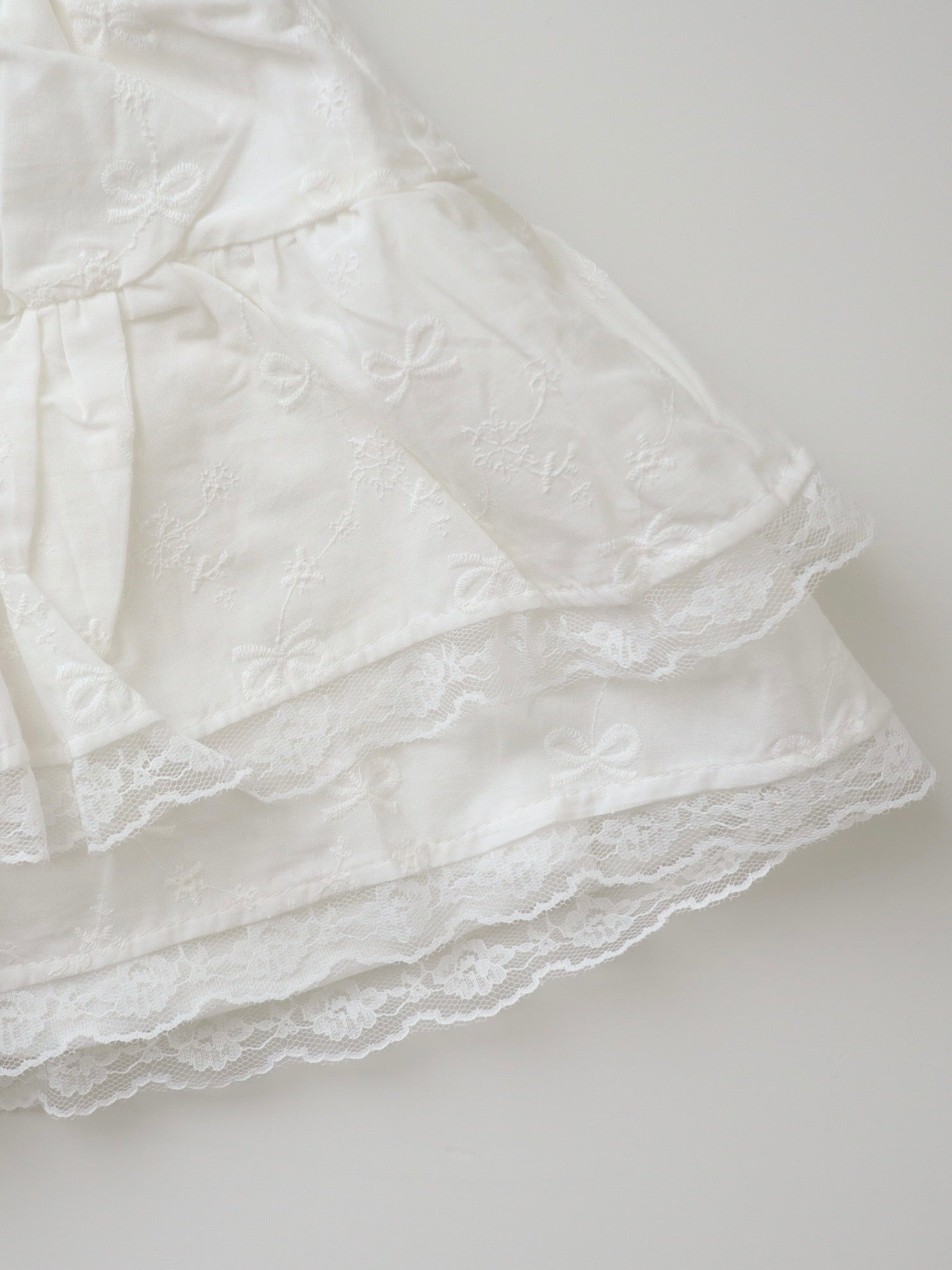 【即納】Pure Ribbon Embroidery Skirt
