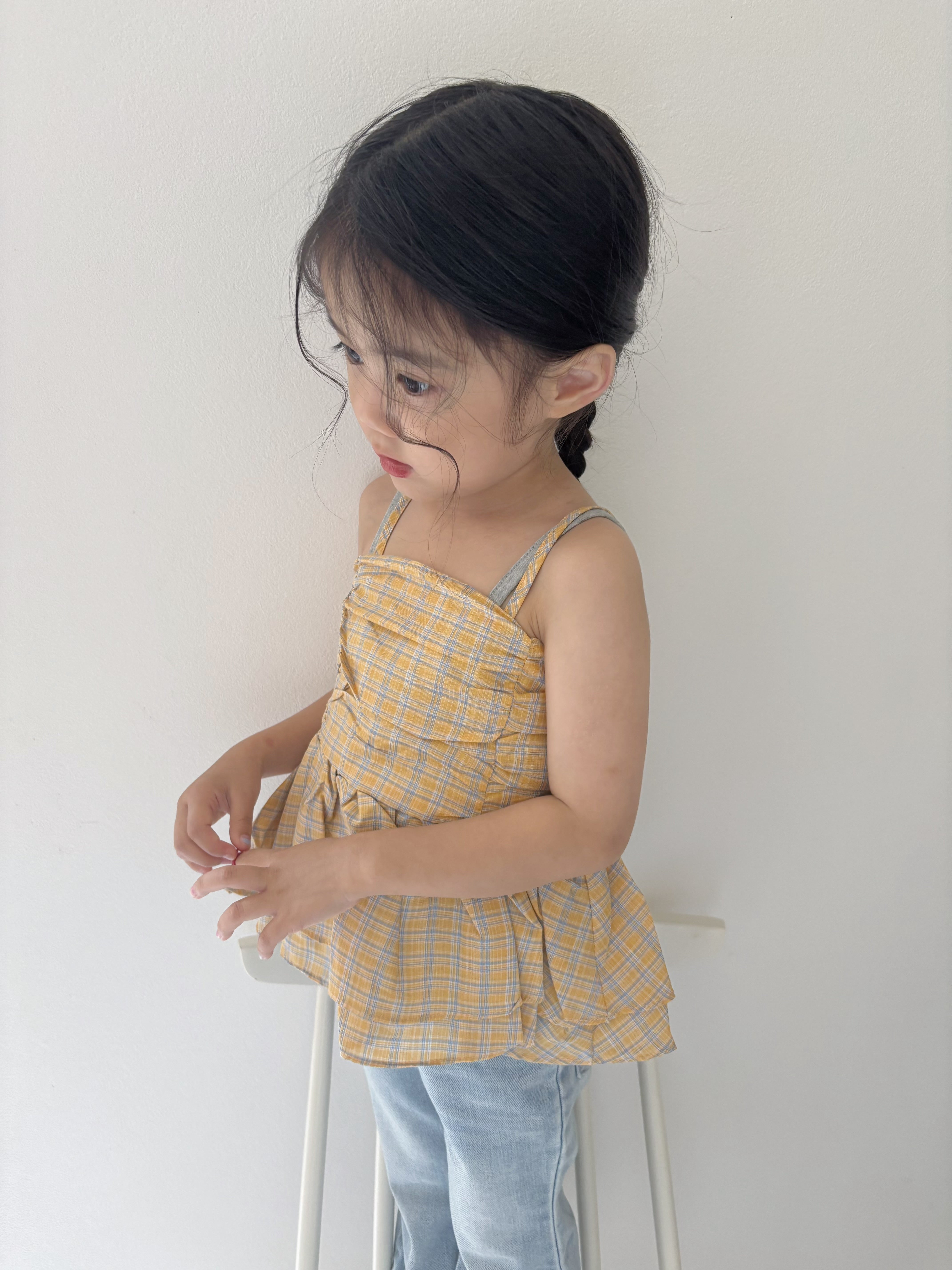 【即納】Lovely Check Bustier Cami