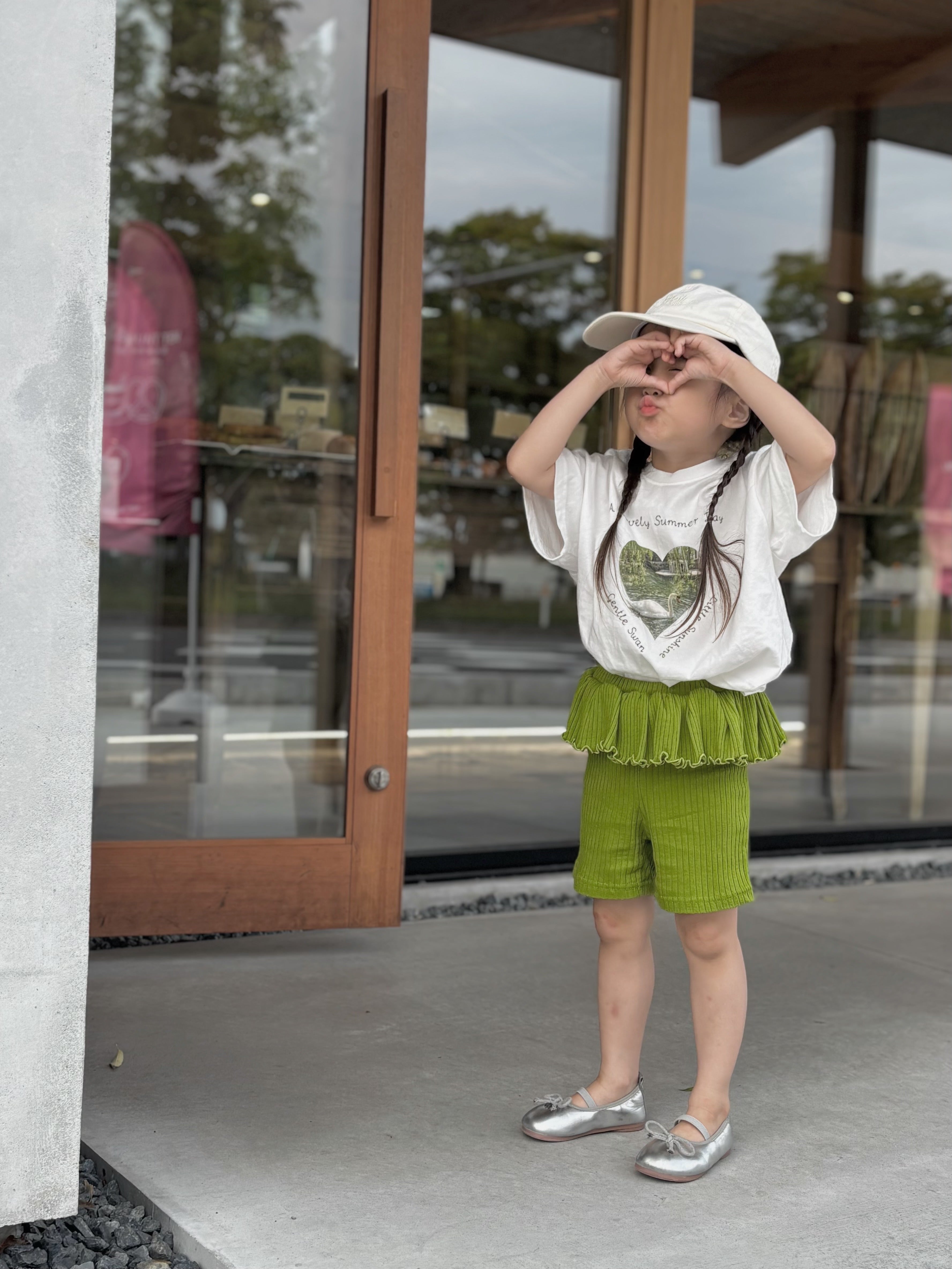【即納】Frill Rib Leggings