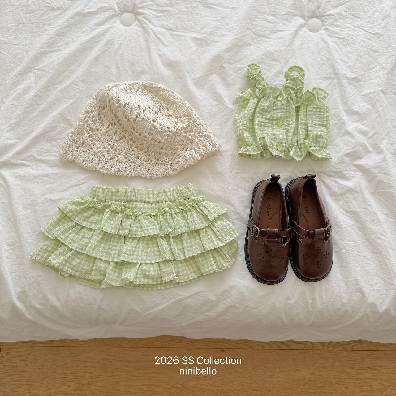 【予約】Gingham Kankan Skirt