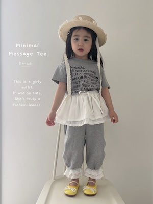 【即納】Minimal Message Tee