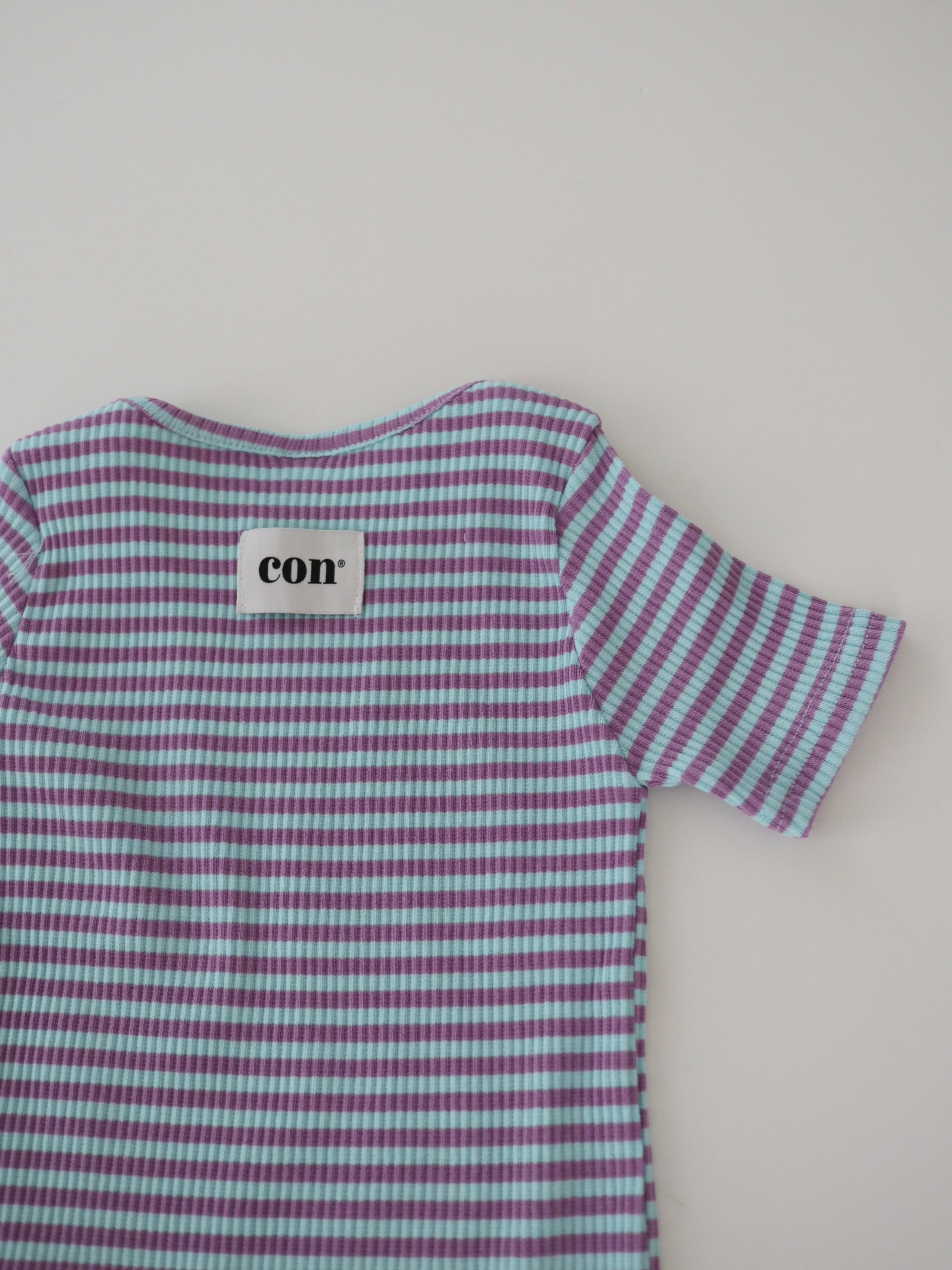 【即納】Colorful Rib border Tee