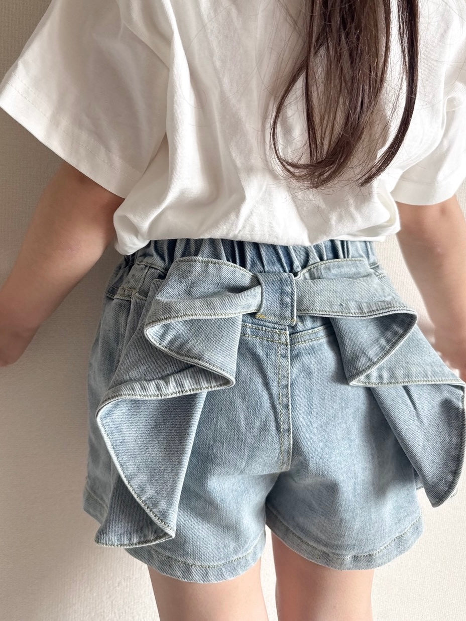 【即納】Ribbon Charm Denim