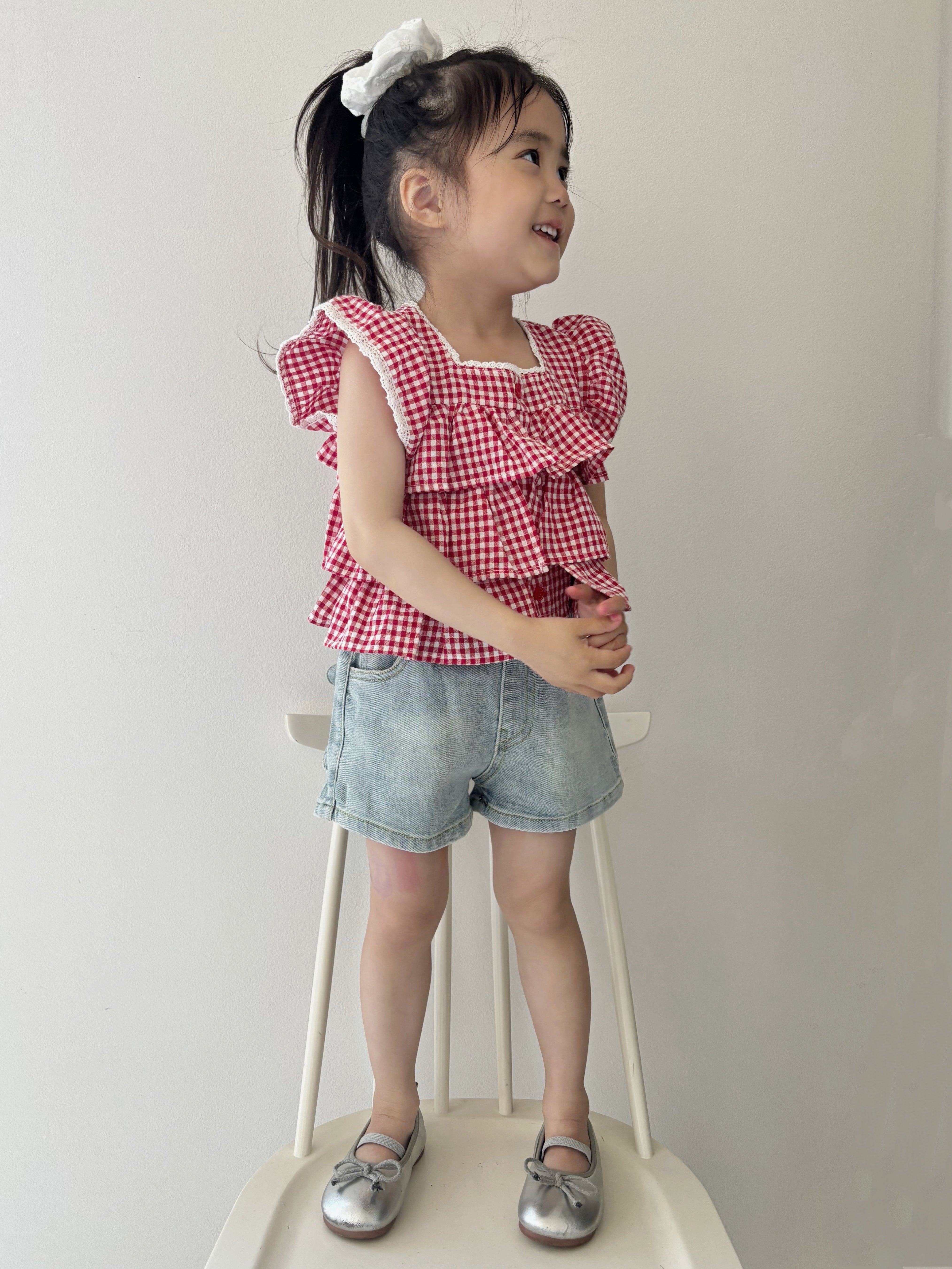 【即納】Ribbon Charm Denim