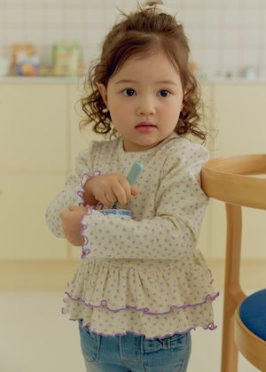 【即納】 Sweet Mellow Frill Tee