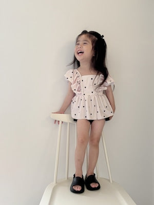 【即納】noir cream frill set