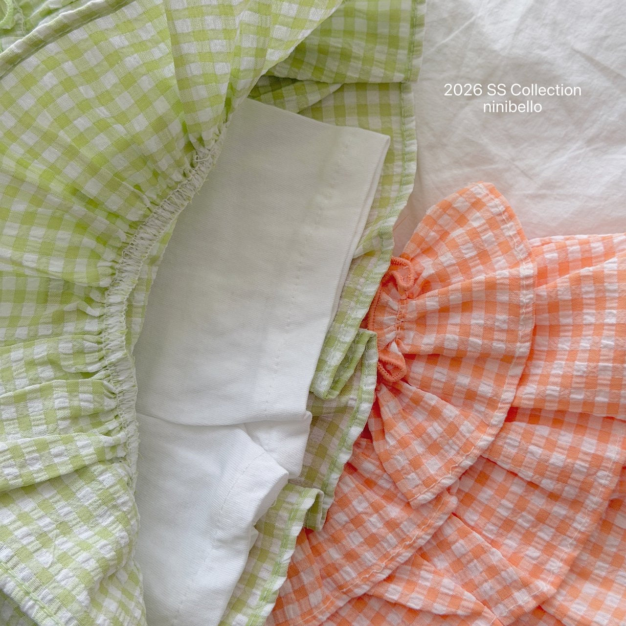 【予約】Gingham Kankan Skirt