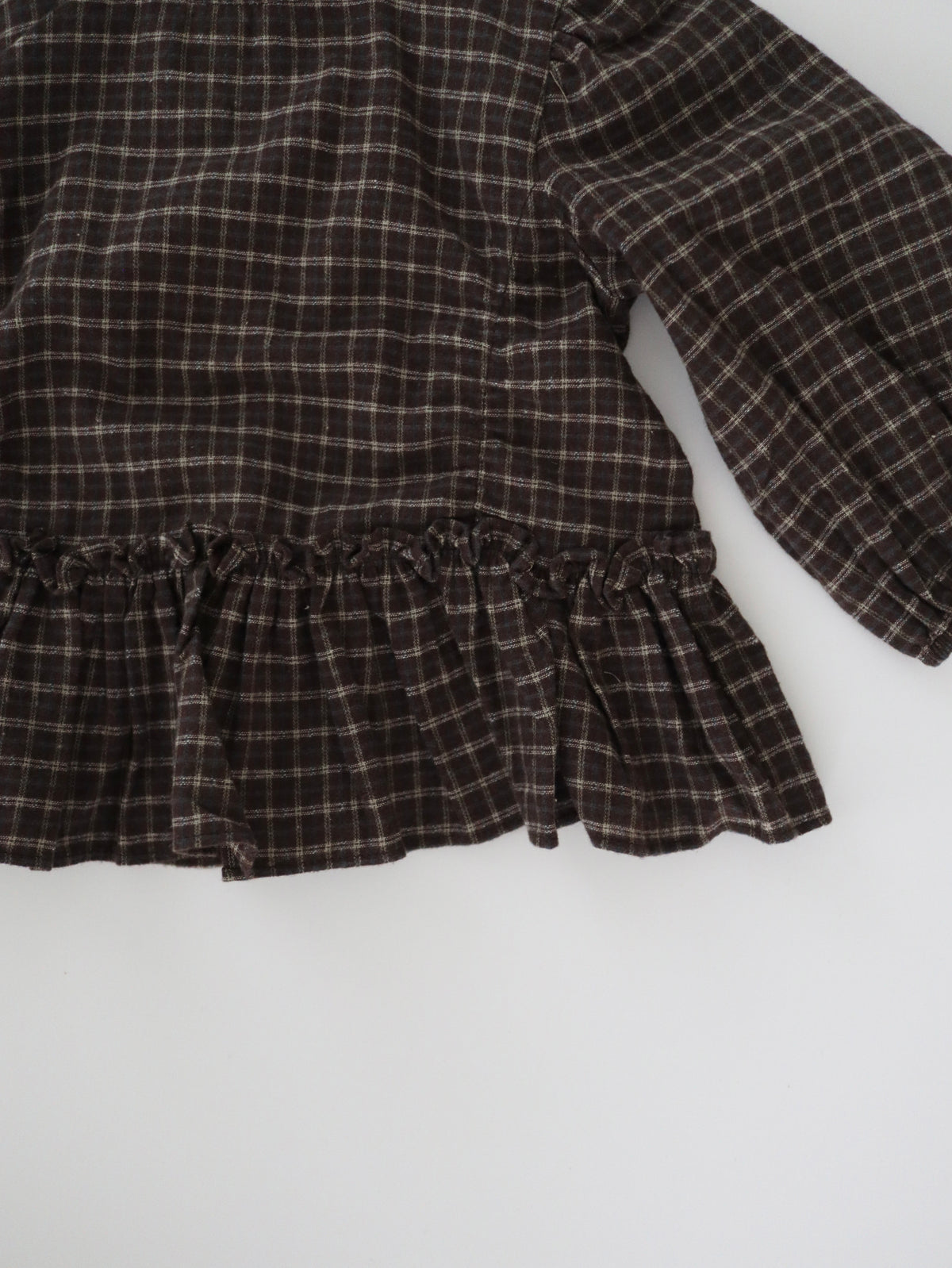 【即納】Brownie Check Blouse