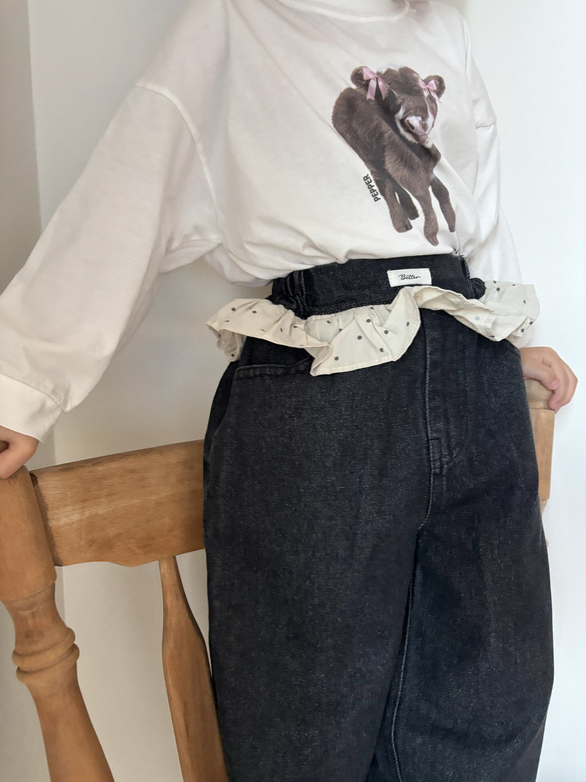 【即納】 Frill Daily Denim