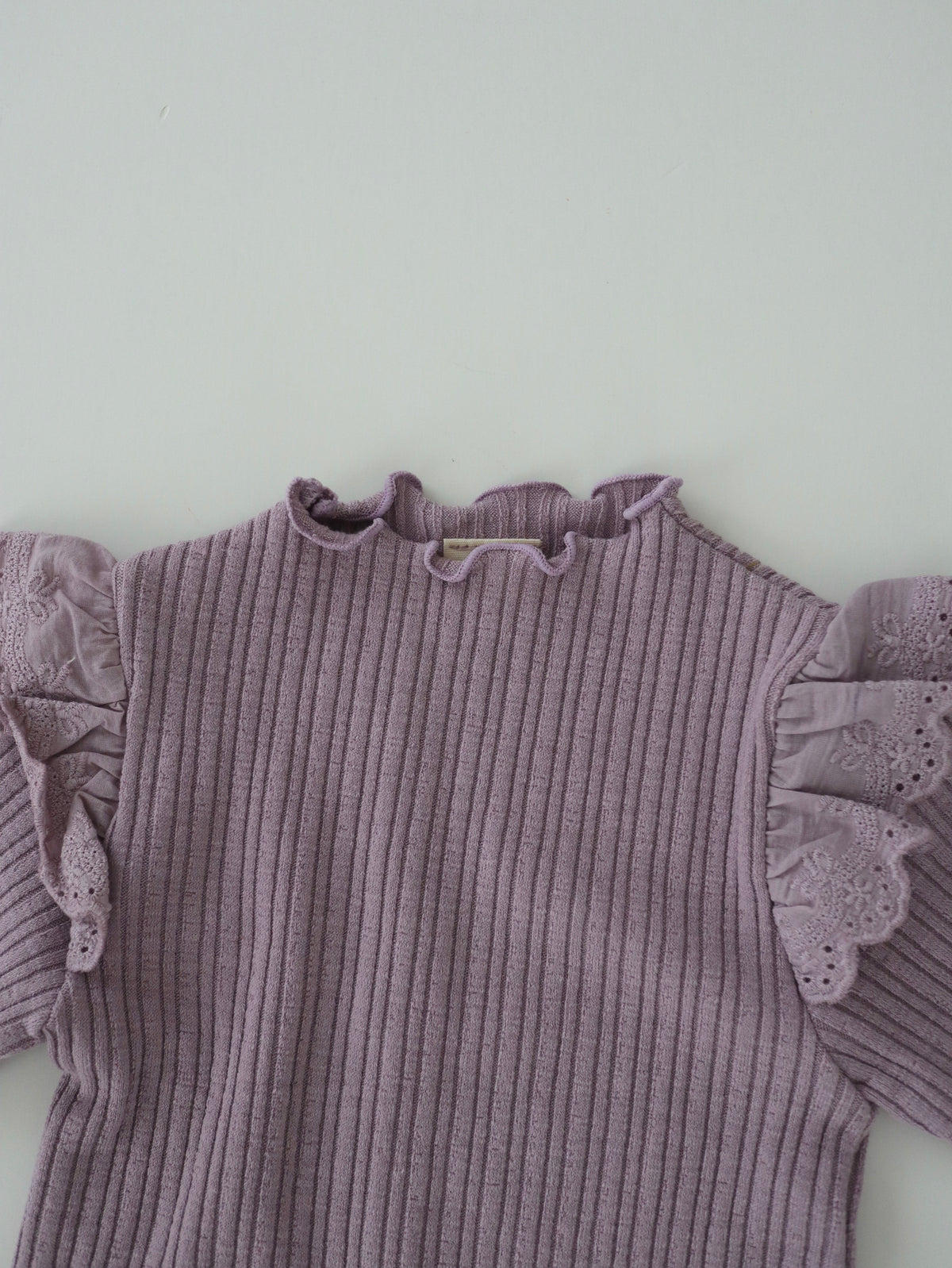 【即納】Petal Frill Rib Tops