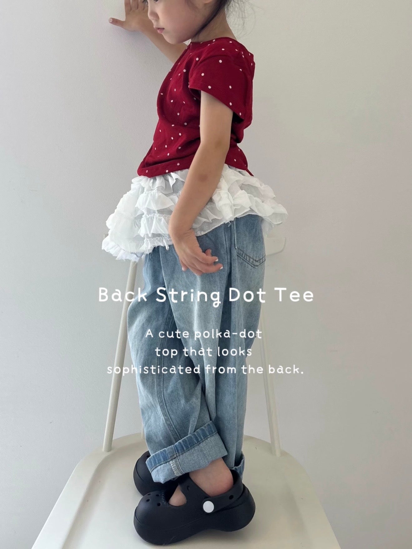 【予約】Back String Dot Tee