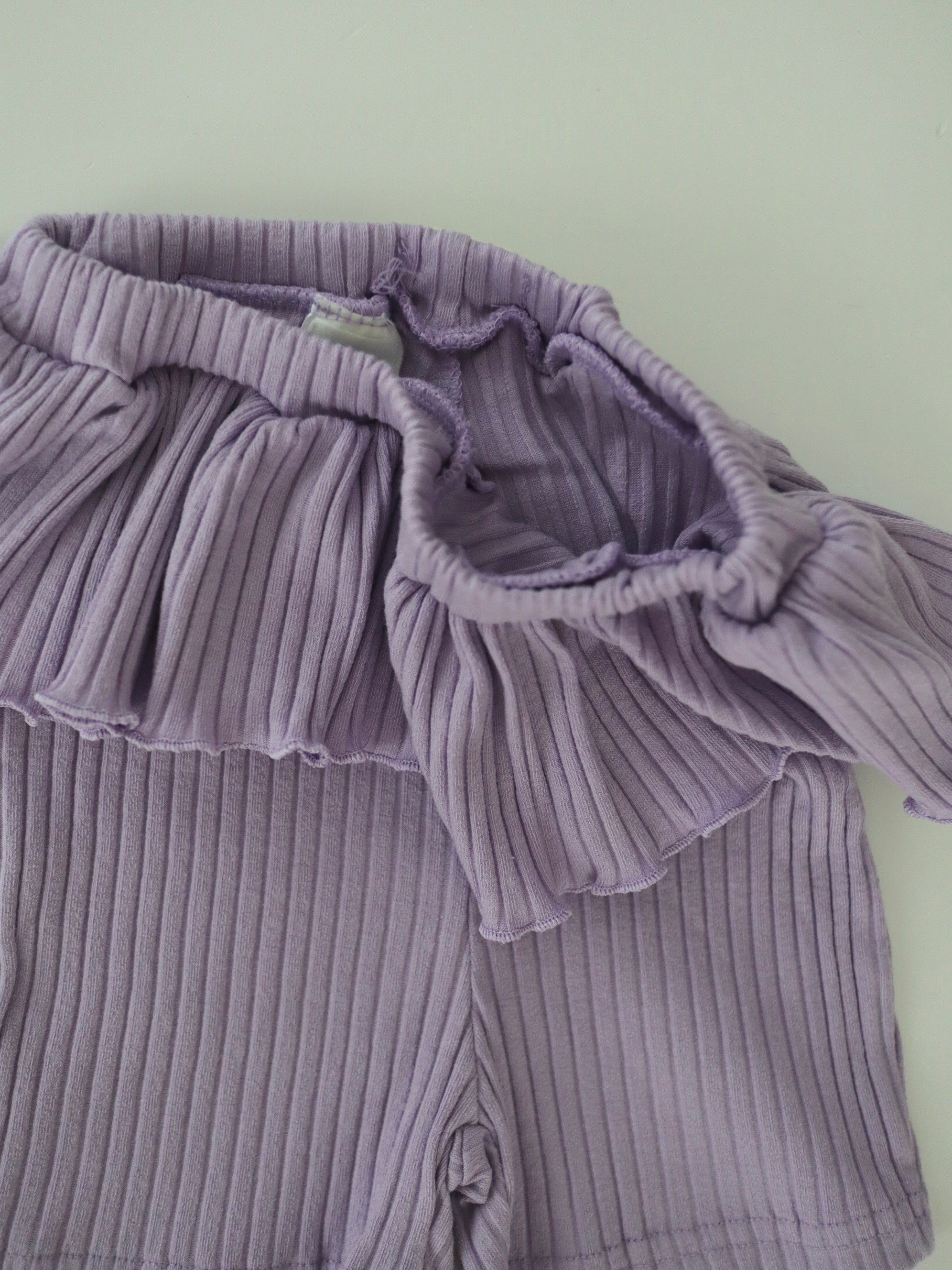 【即納】Frill Rib Leggings