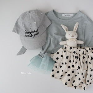 【即納】double frill charm tee