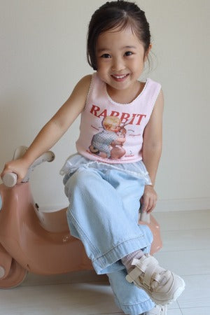 【即納】bunny lace tank