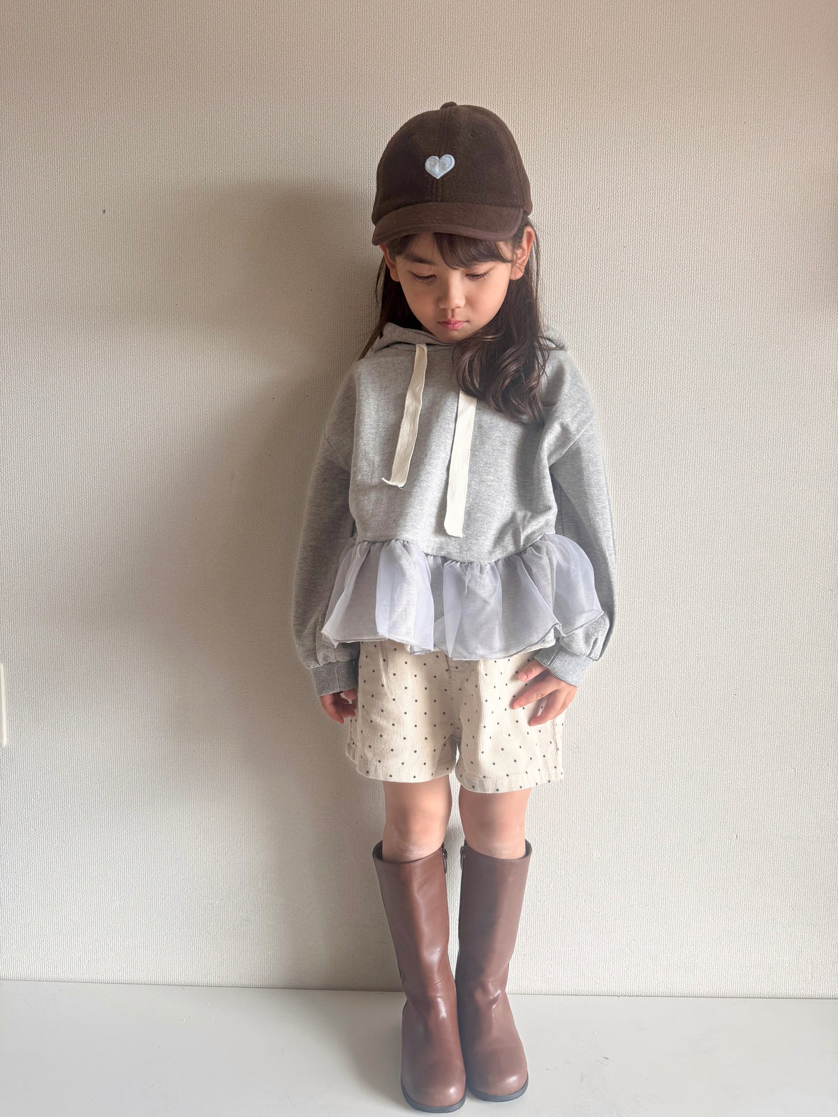 【即納】Ribbon Tulle Hoodie