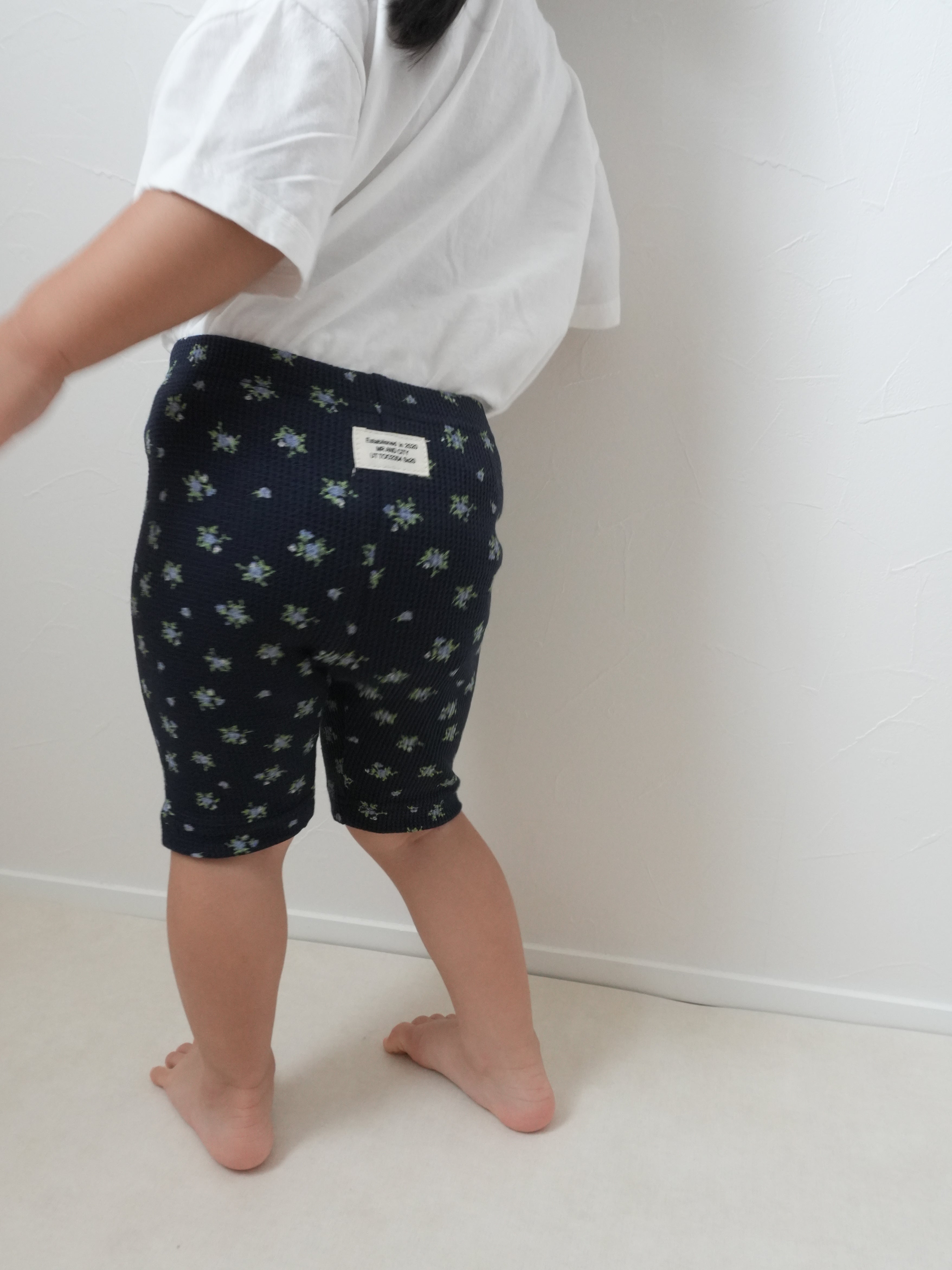 【即納】Waffle Half Leggings