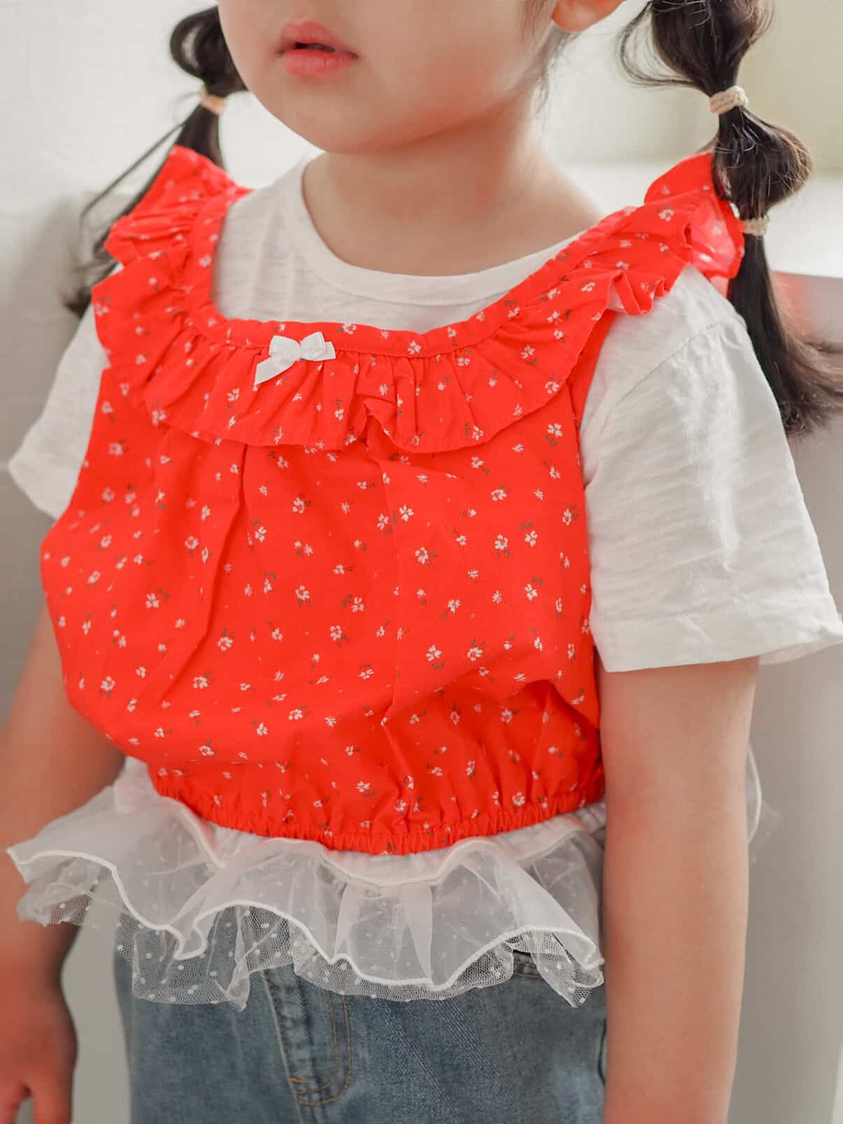 【即納】Sunny Bloom Frill Blouse