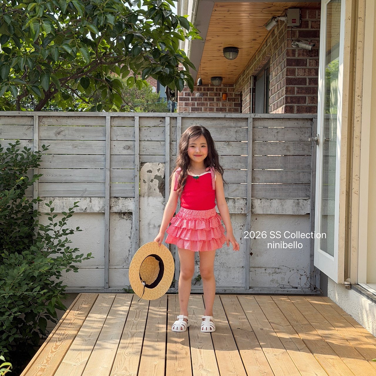【予約】Gingham Kankan Skirt