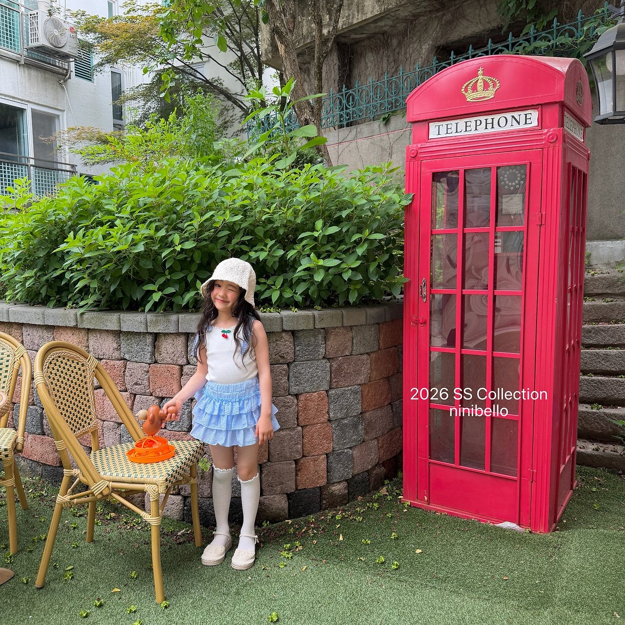 【予約】Gingham Kankan Skirt