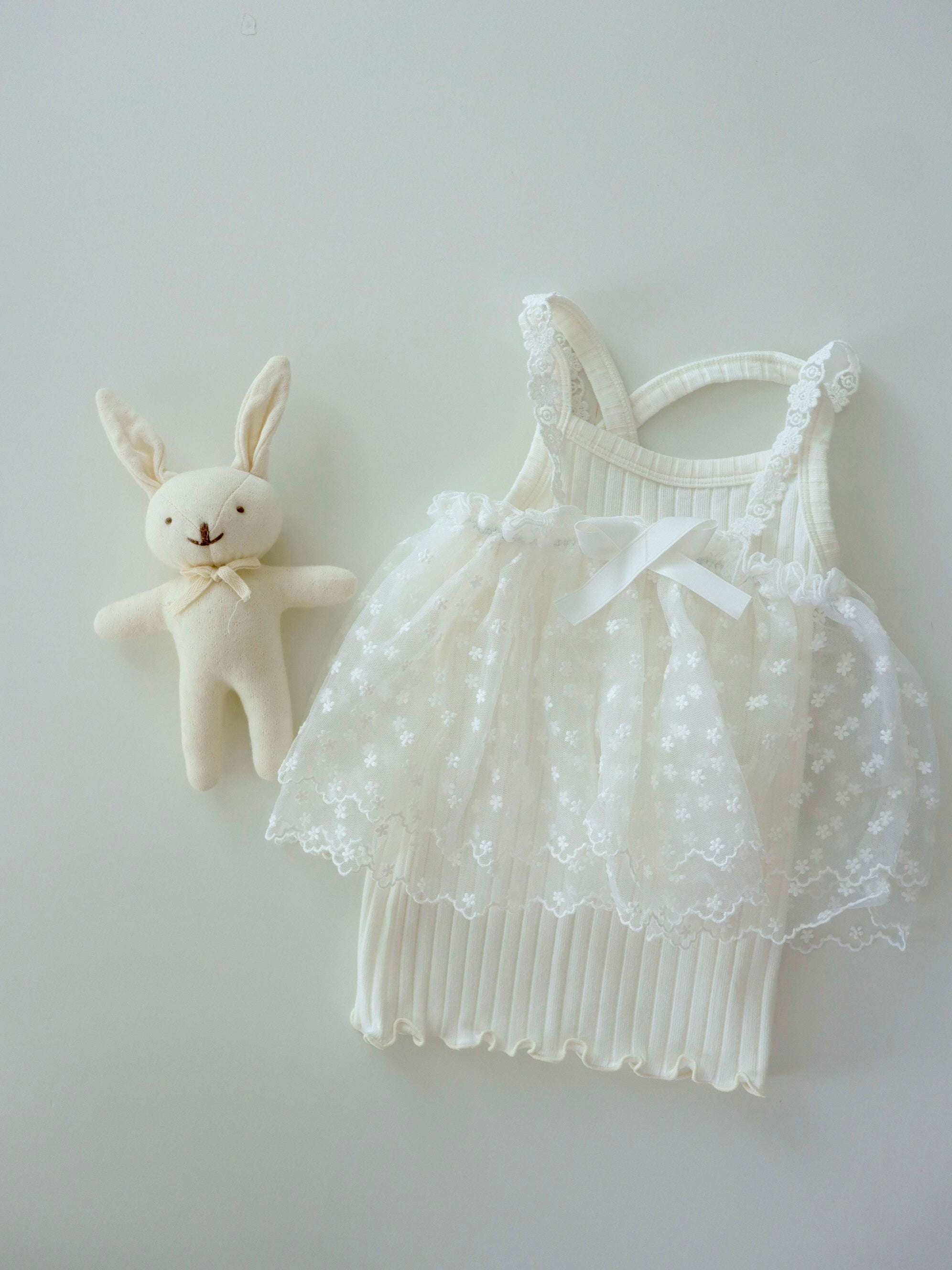 【即納】Lace Flower Bustier