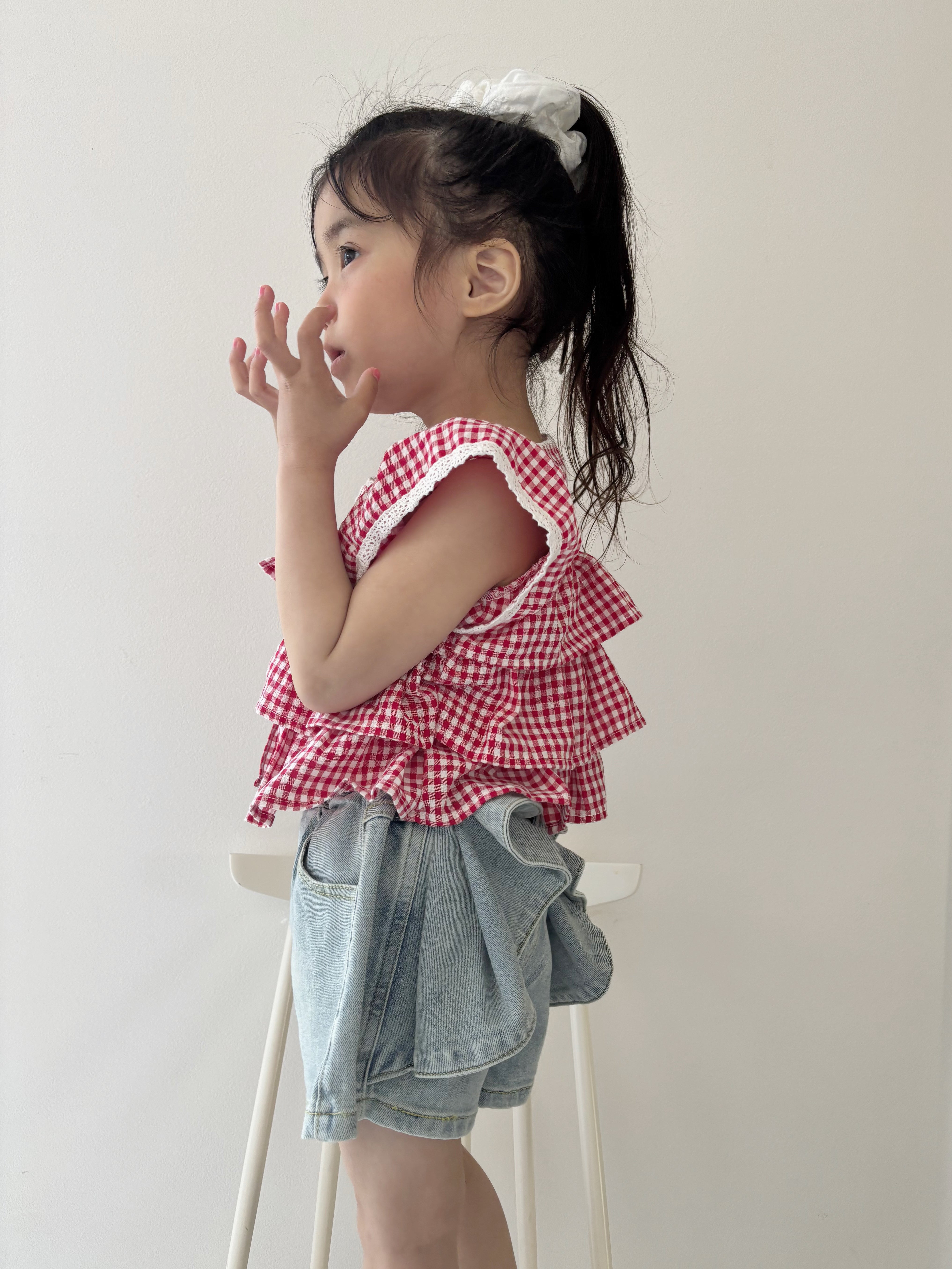 【即納】Ribbon Charm Denim