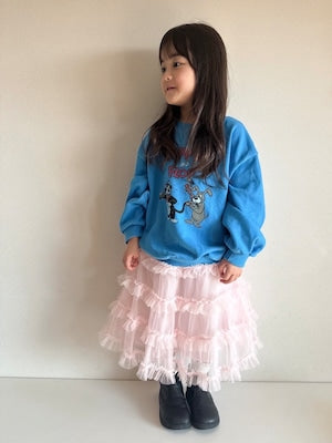 【即納】Pink Tiered Tulle Dress