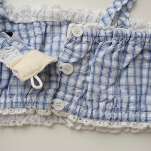【即納】Berry Blue Check Cami