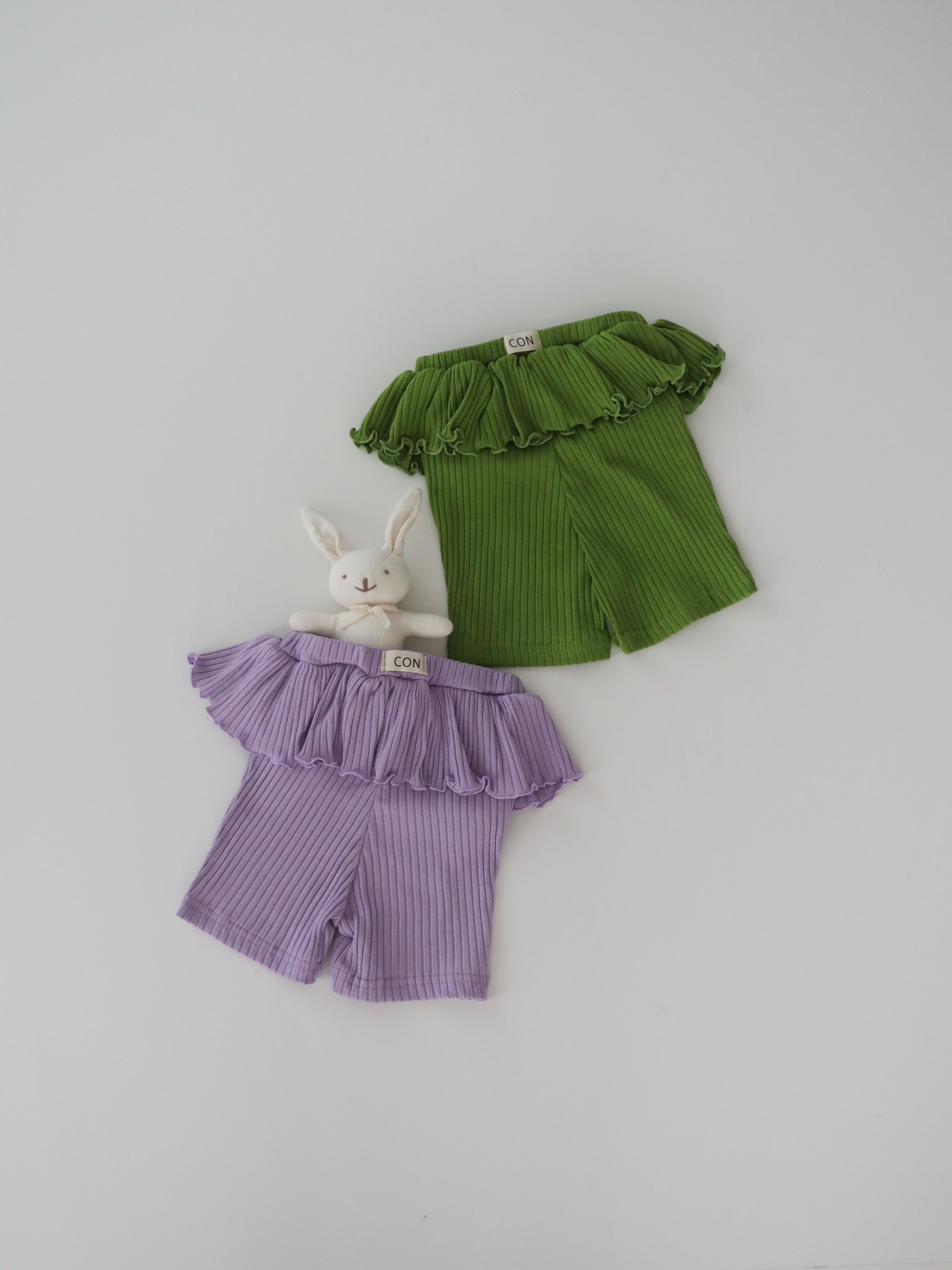 【即納】Frill Rib Leggings