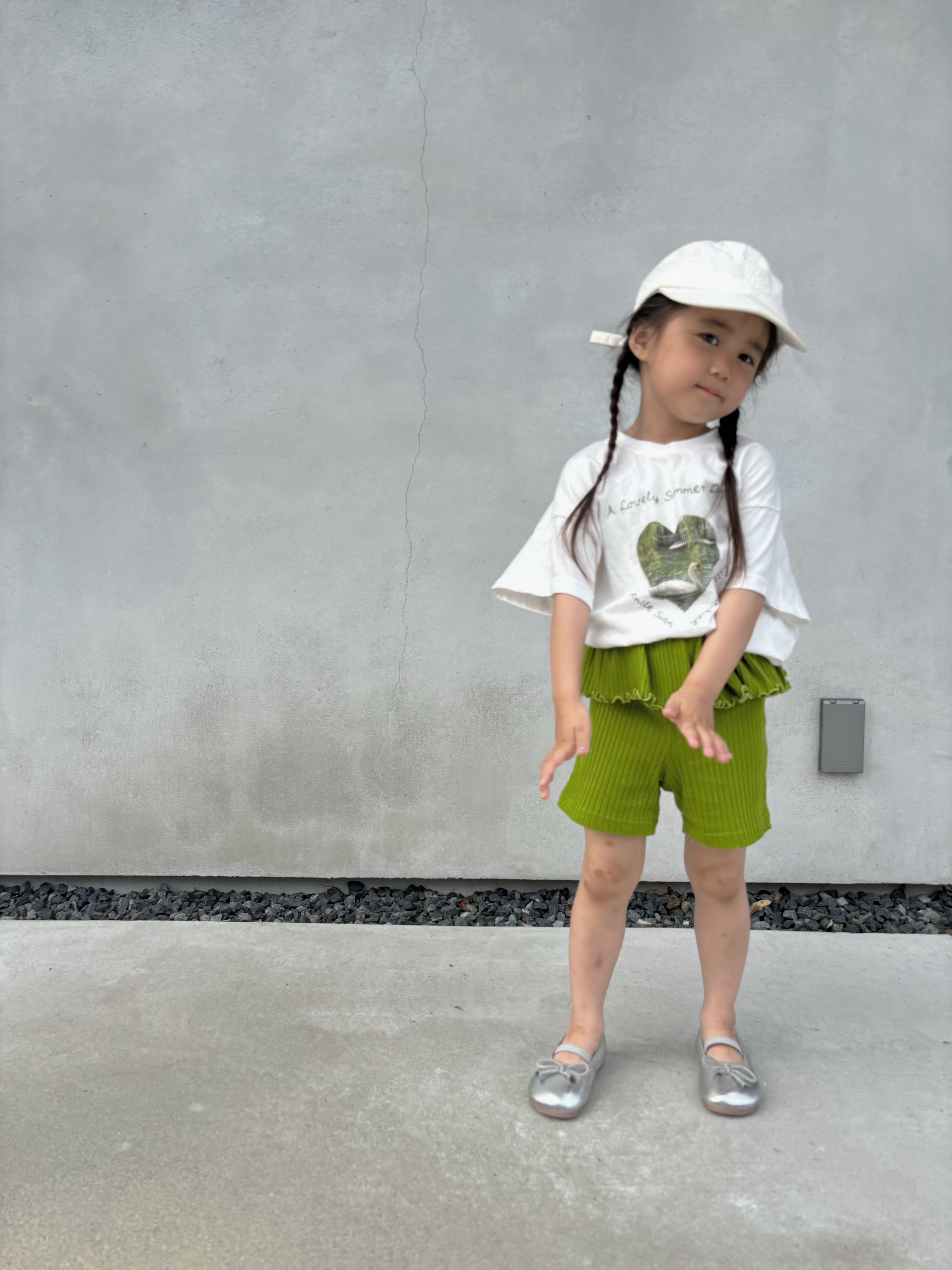 【即納】Frill Rib Leggings