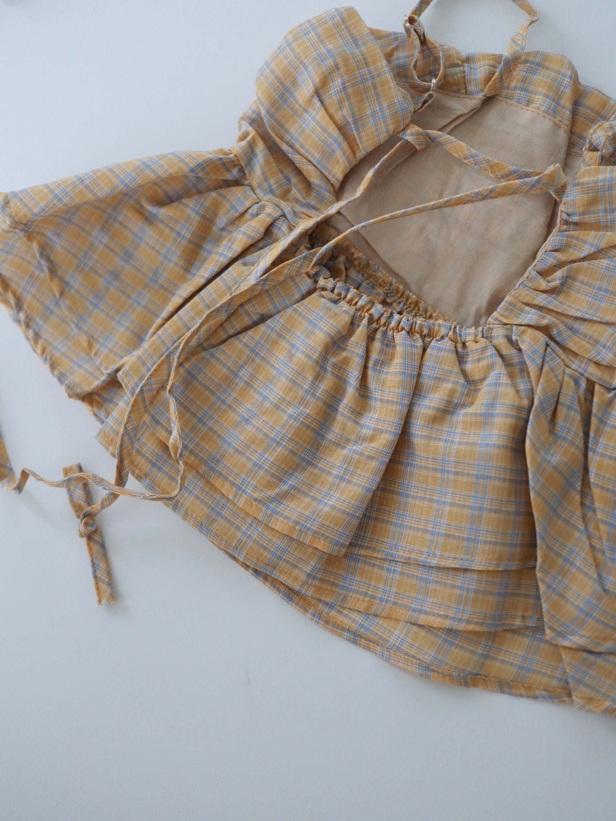 【即納】Lovely Check Bustier Cami
