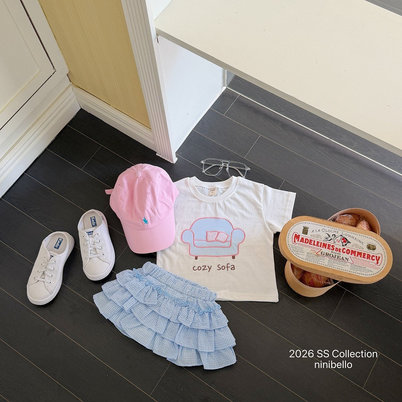 【予約】Gingham Kankan Skirt