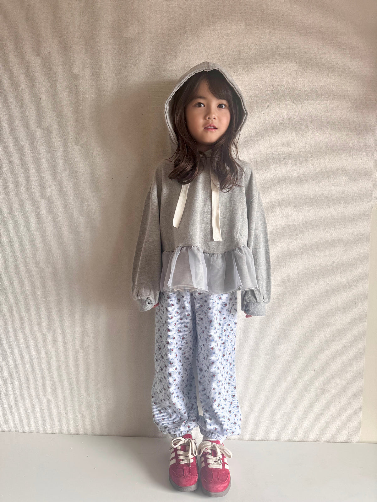 【即納】Ribbon Tulle Hoodie