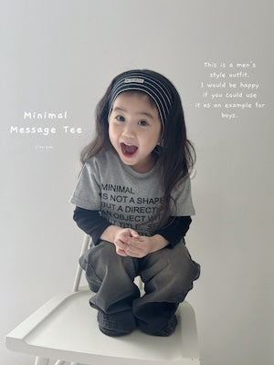 【即納】Minimal Message Tee