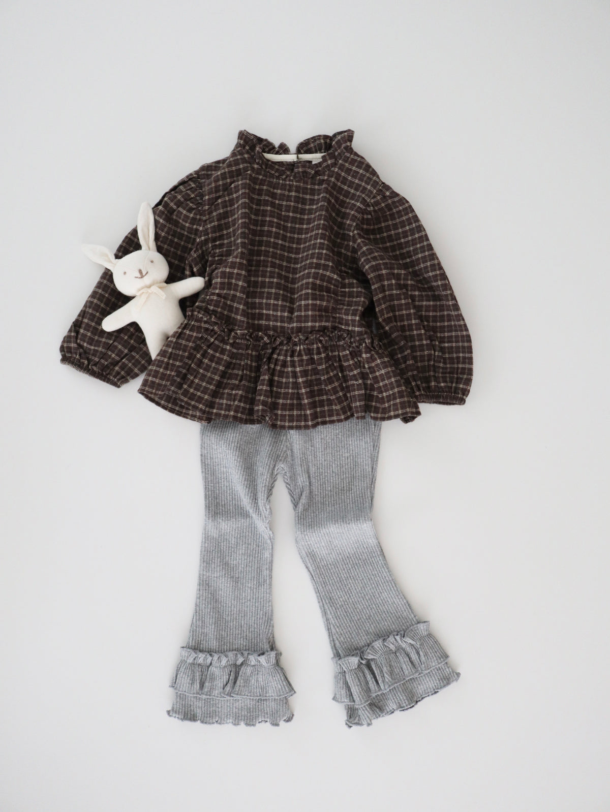 【即納】Brownie Check Blouse