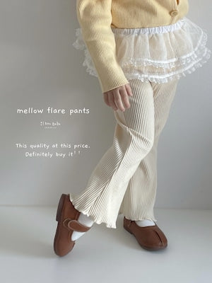 【即納】mellow flare pants