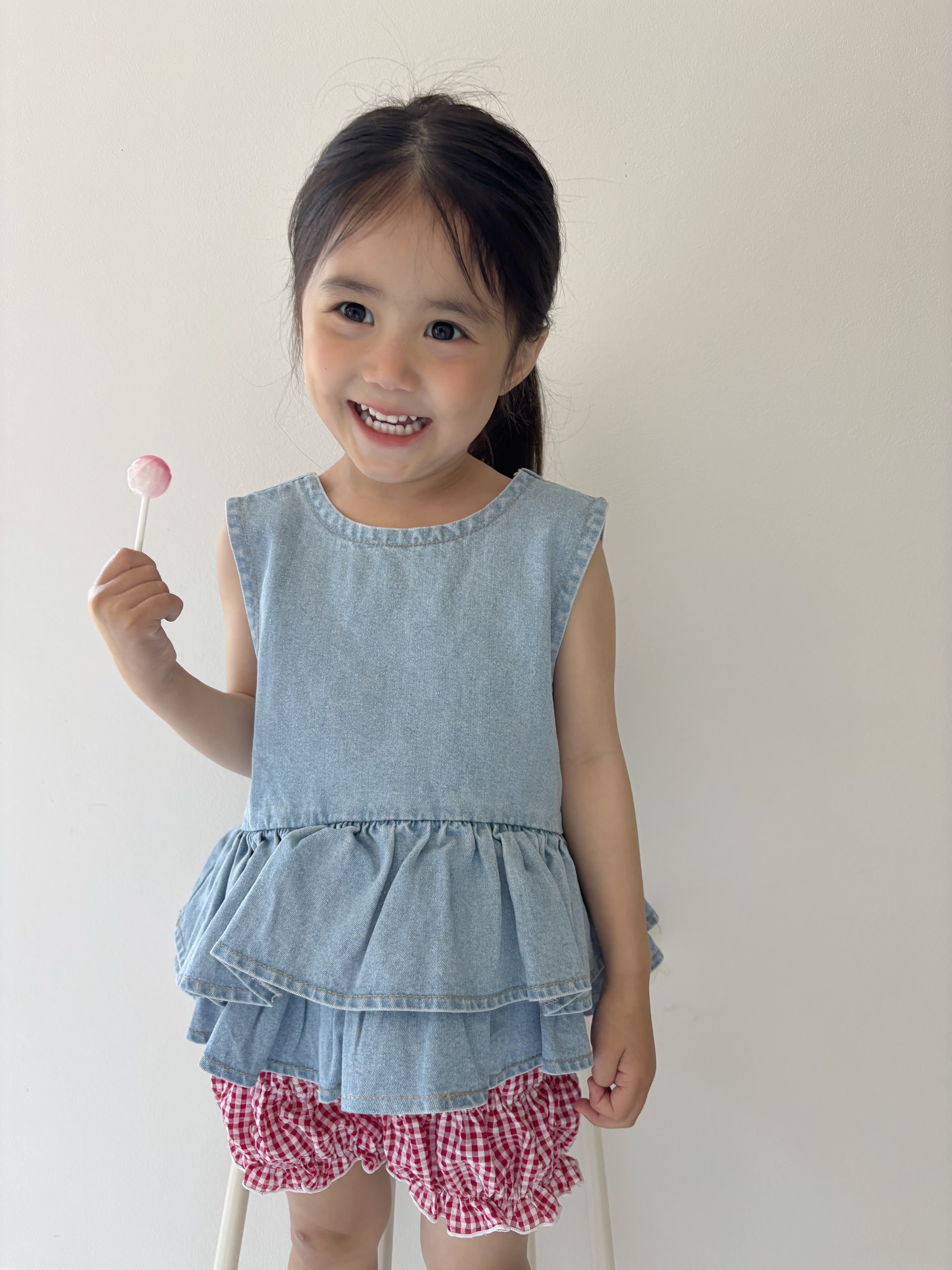 【即納】 Back Ribbon Peplum