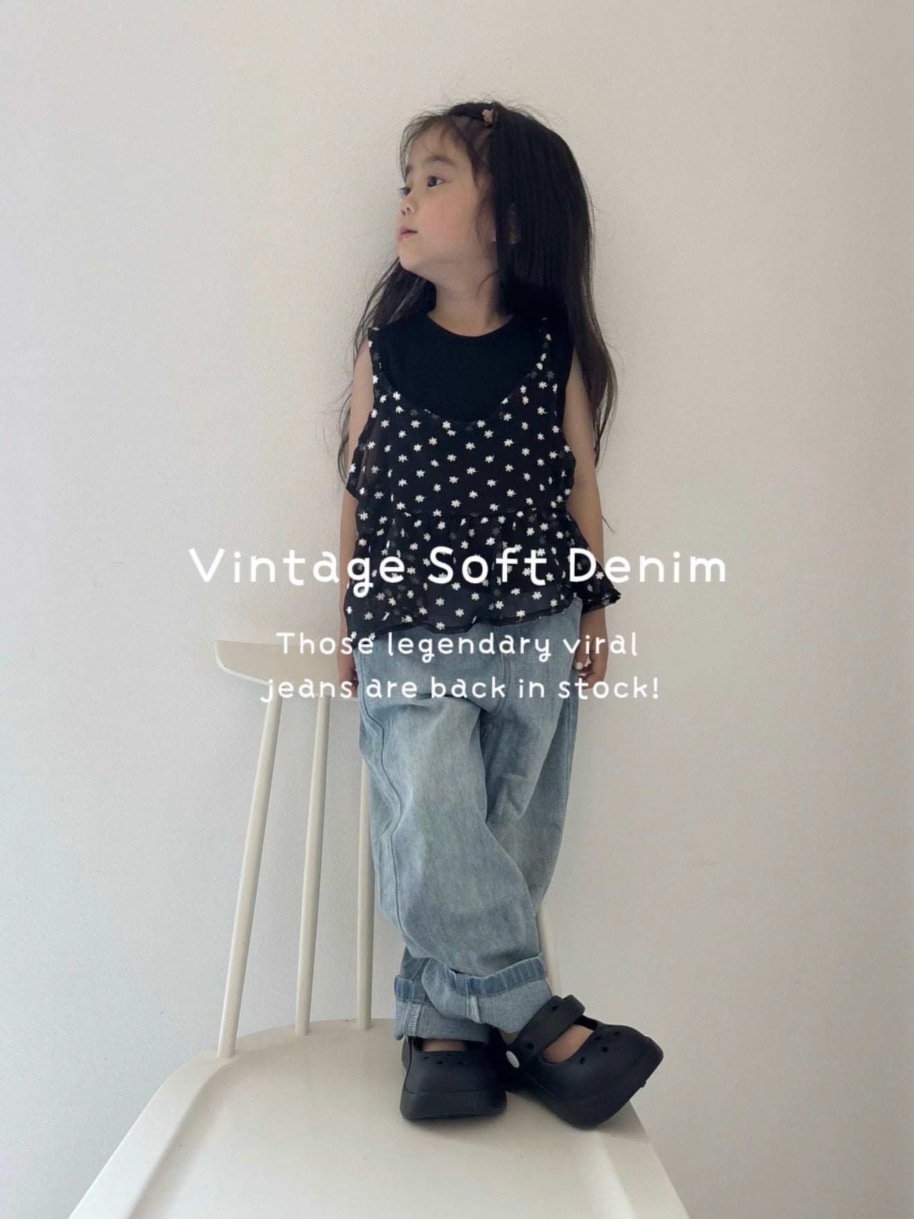 【即納】Vintage Soft Denim