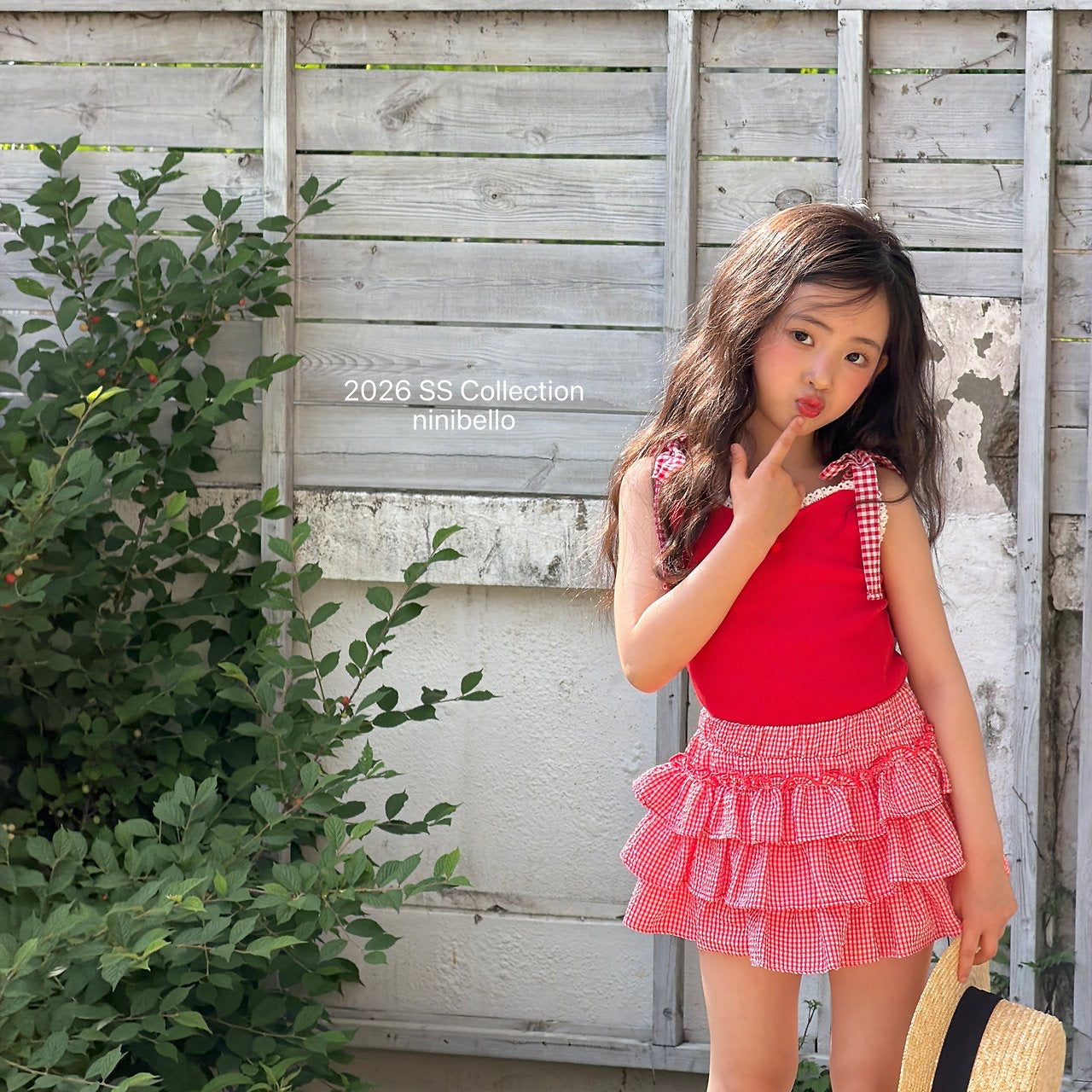 【予約】Gingham Kankan Skirt