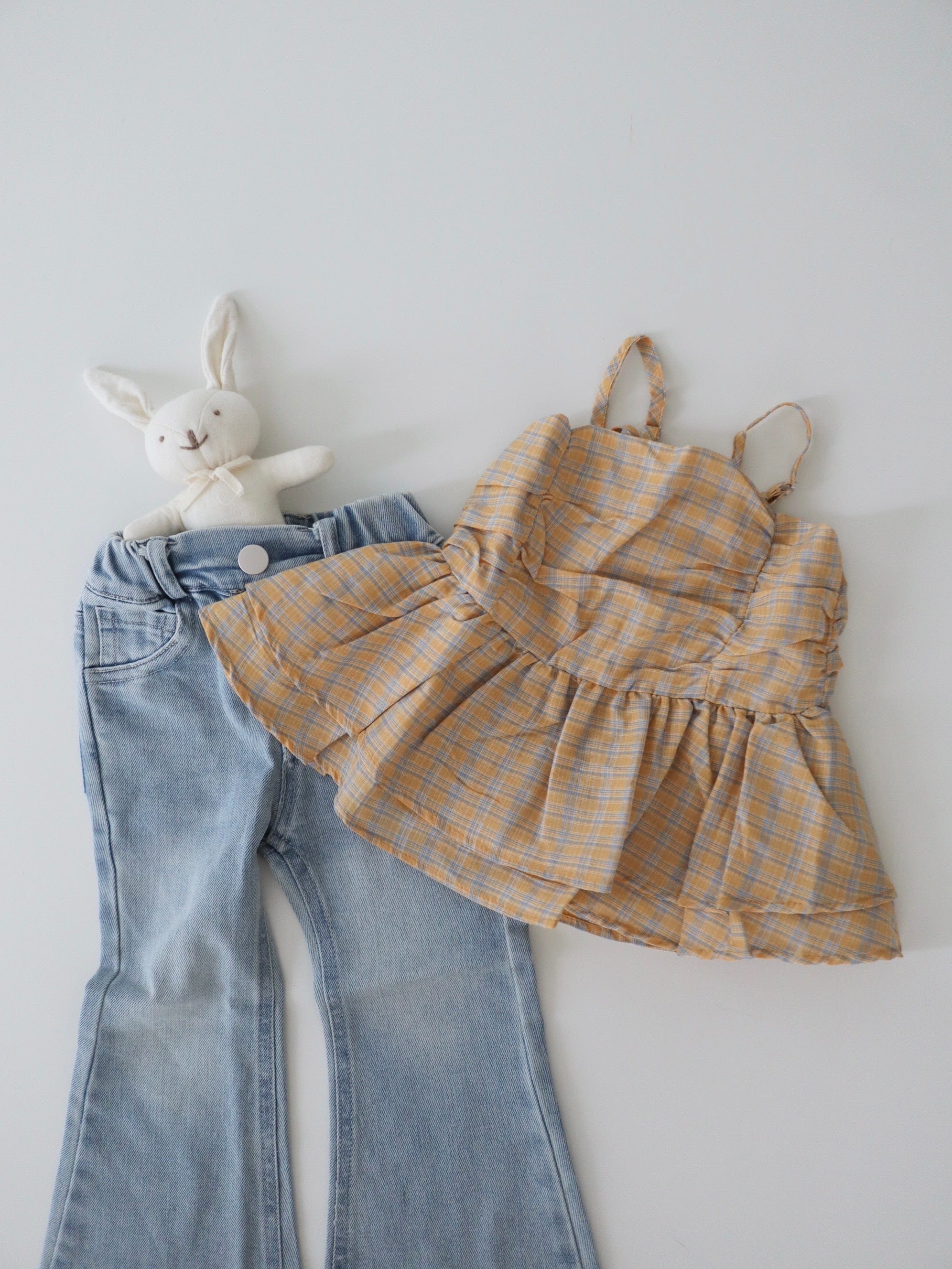 【即納】Lovely Check Bustier Cami