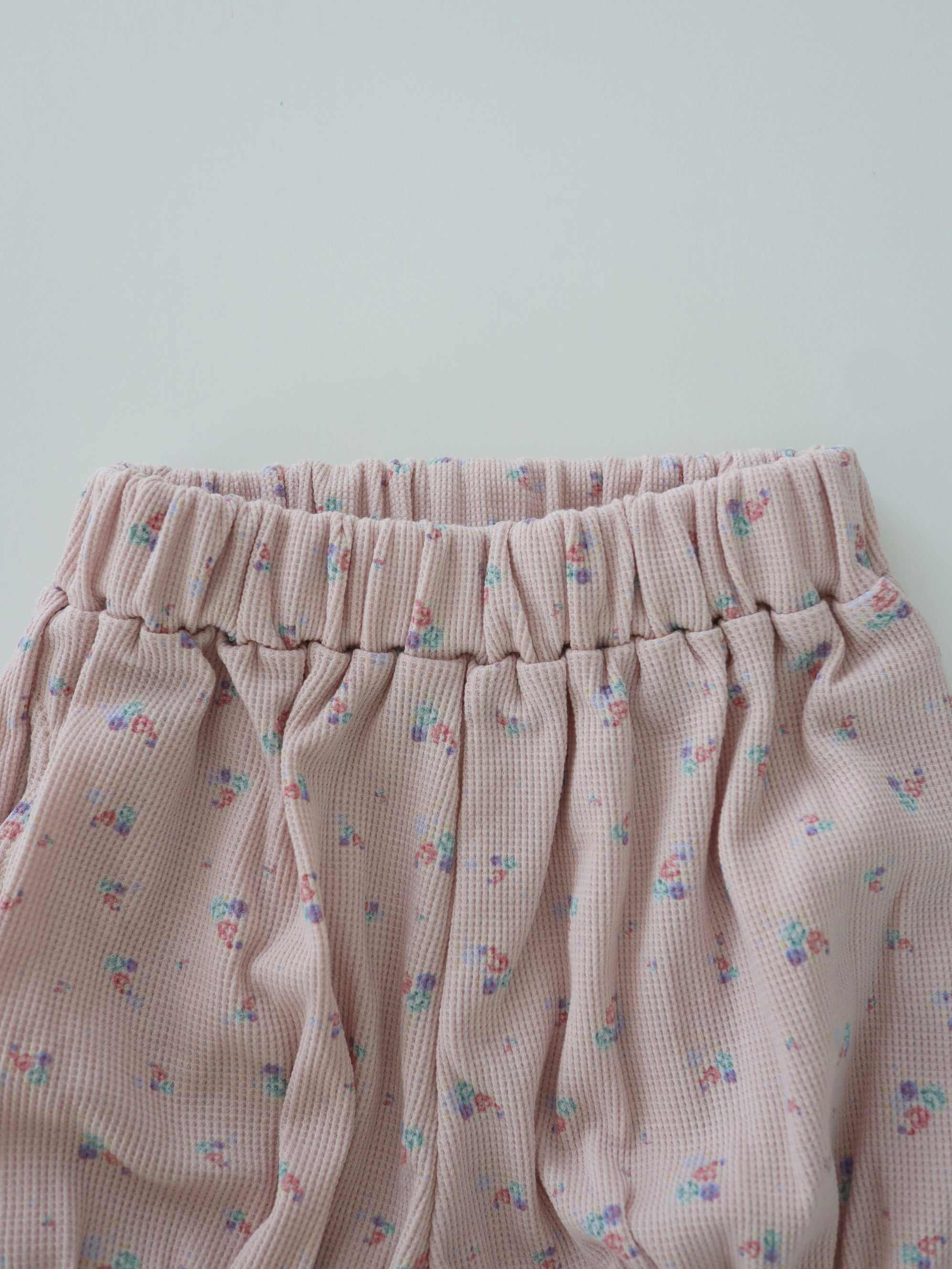 【即納】Waffle flower pants