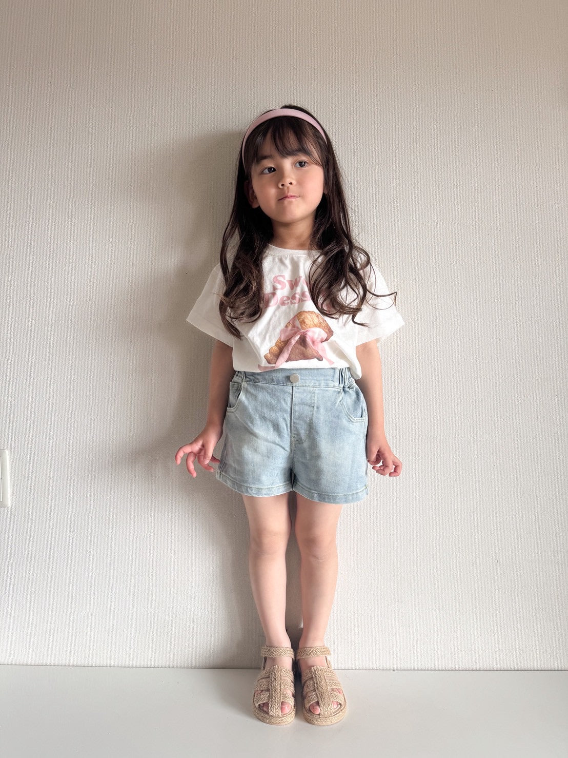 【即納】Ribbon Charm Denim