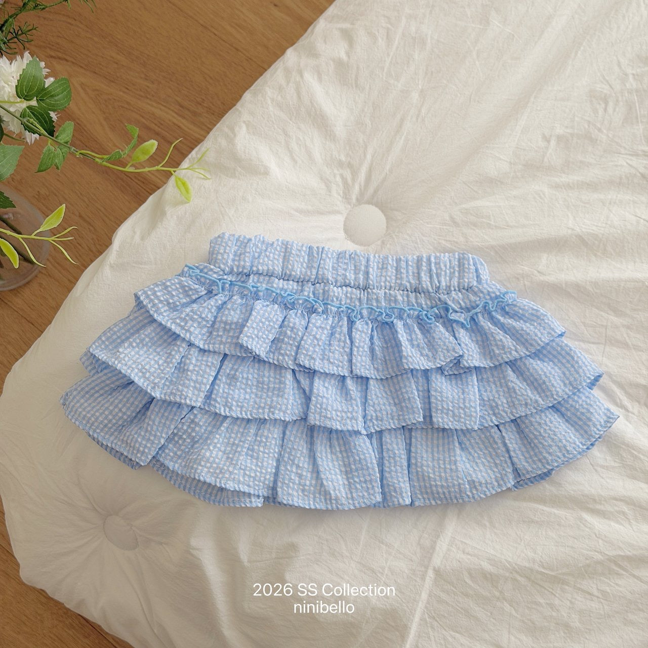 【予約】Gingham Kankan Skirt