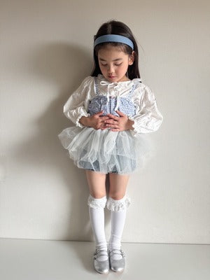 【即納】Berry Blue Check Cami