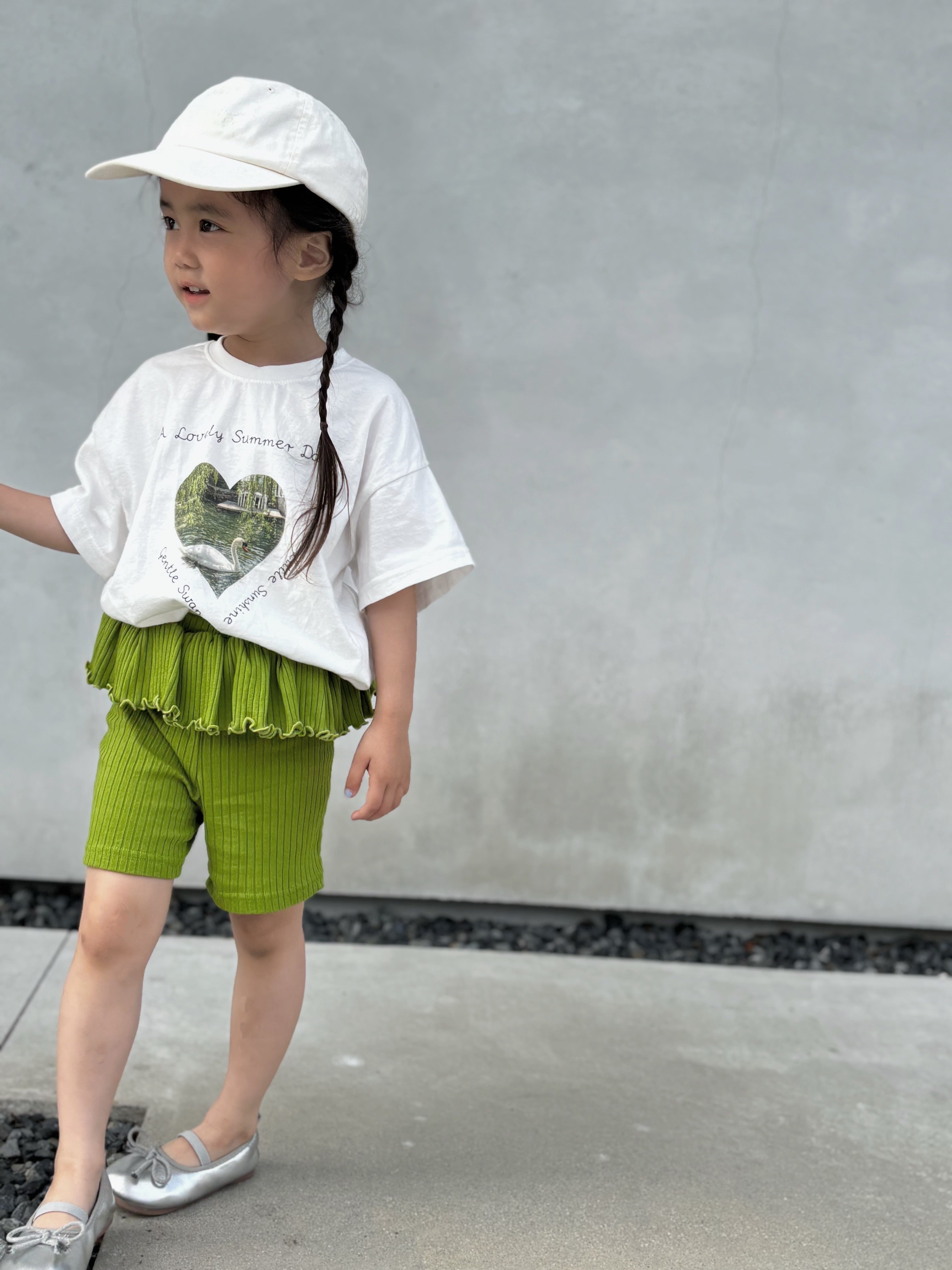 【即納】Frill Rib Leggings