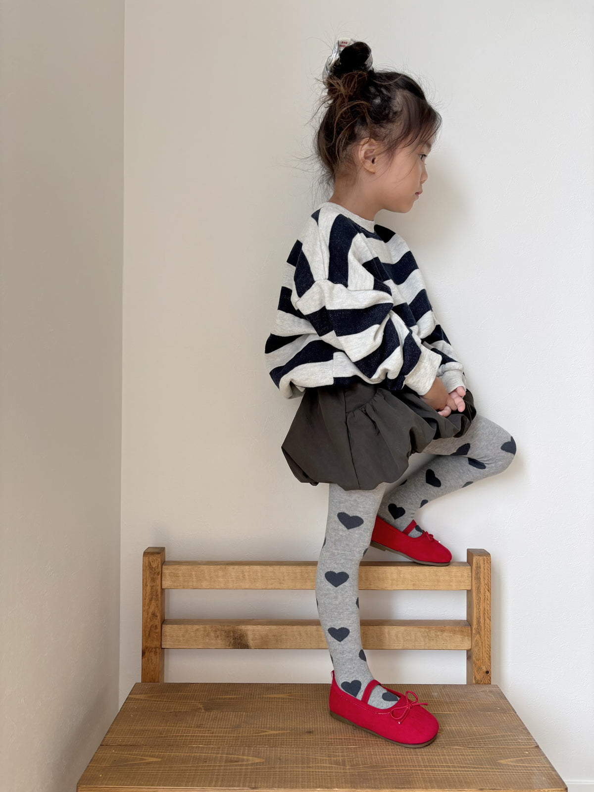 【即納】Noir Heart Tights