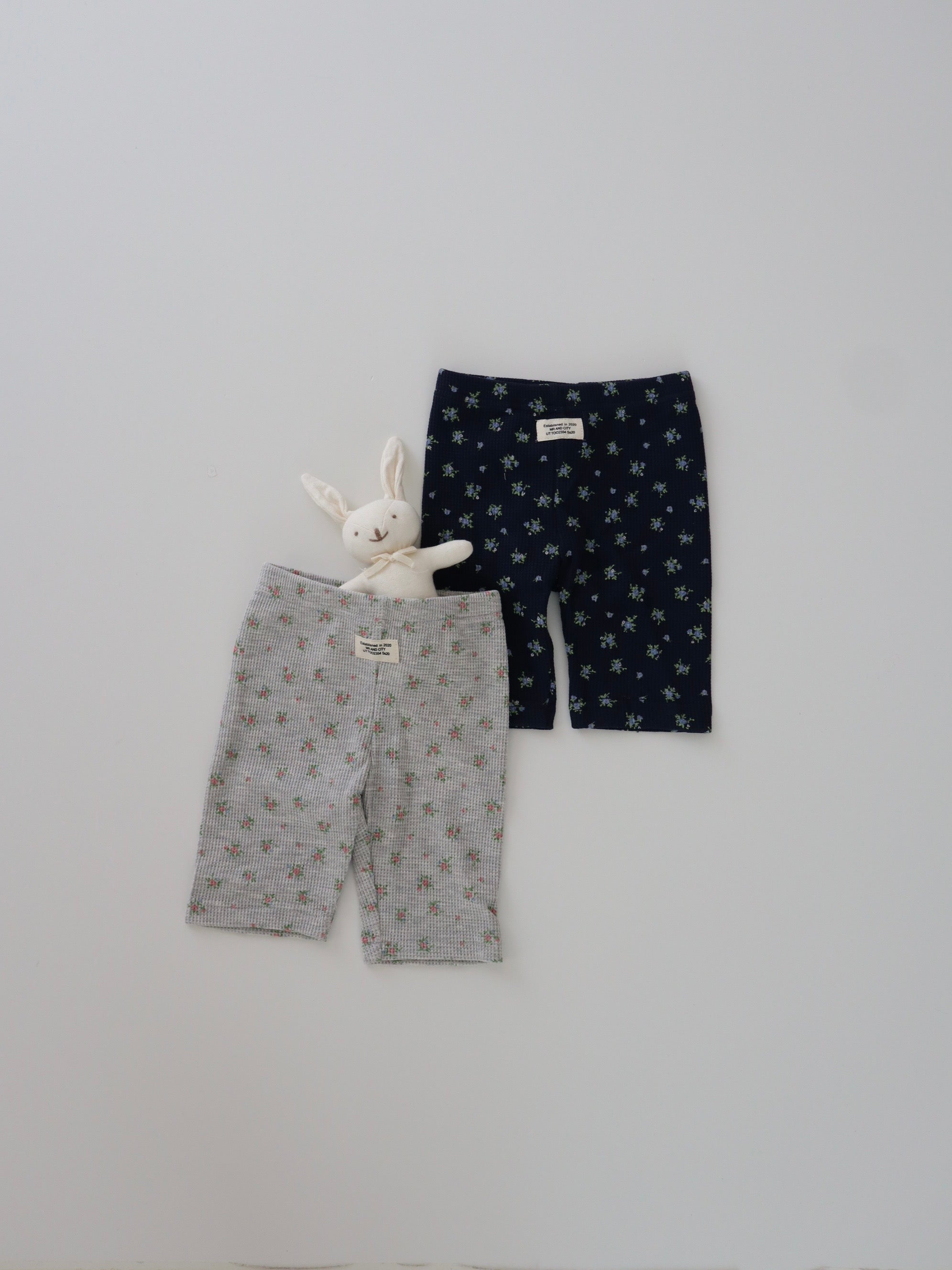【即納】Waffle Half Leggings