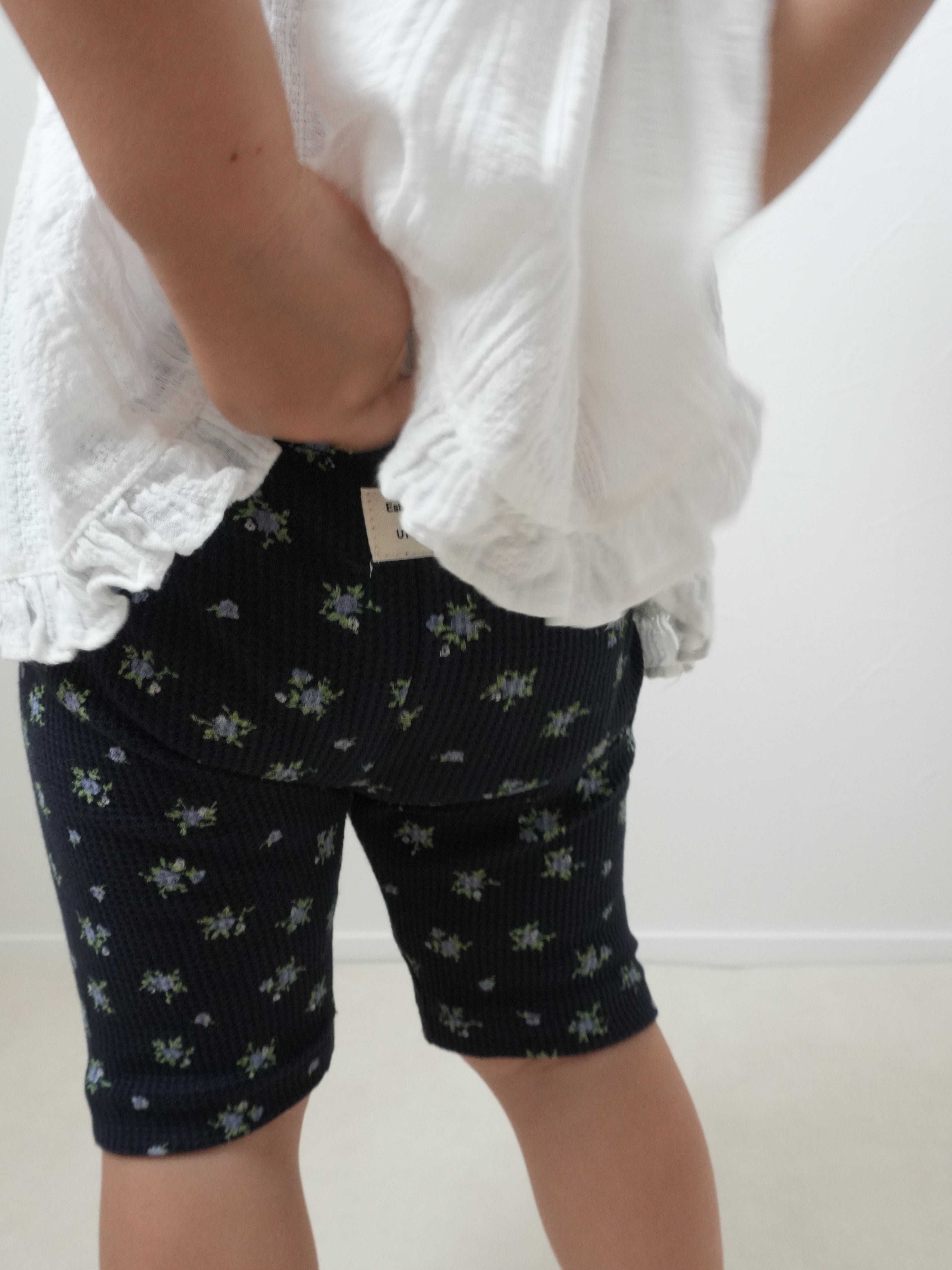 【即納】Waffle Half Leggings