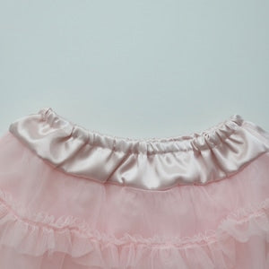 【即納】Pink Tiered Tulle Dress