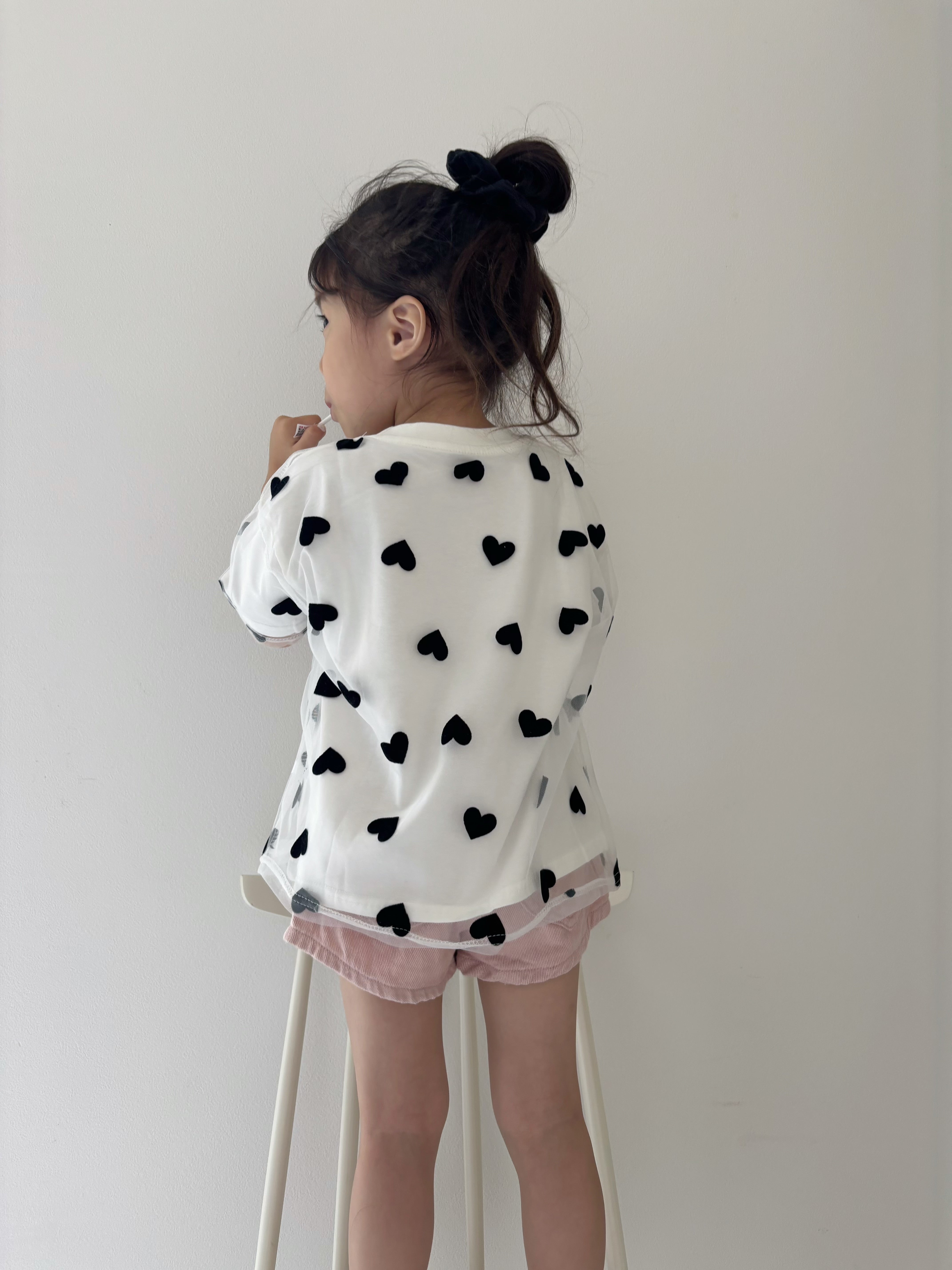 【予約】Heart tulle tee