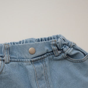 【即納】 Blue Love Wide Jeans